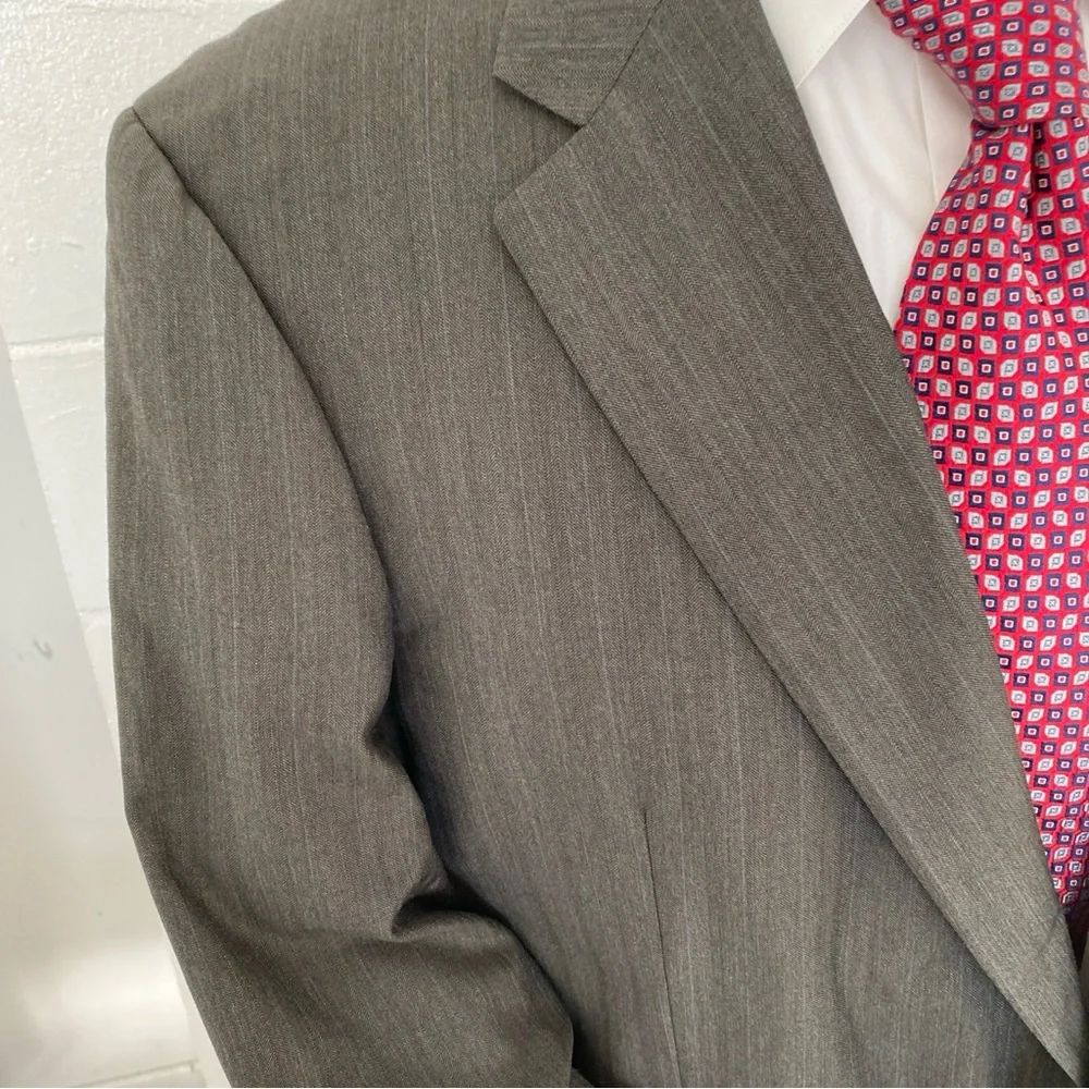 Loro Piana Mens Brown Tasmanian Wool Blazer Size 42 Reg.‎